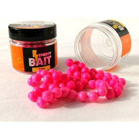 Искусственная насадка ENERGY BAIT «Икра», ароматизированная, М, 7 мм, 63 шт, цвет ярко-розовый   914