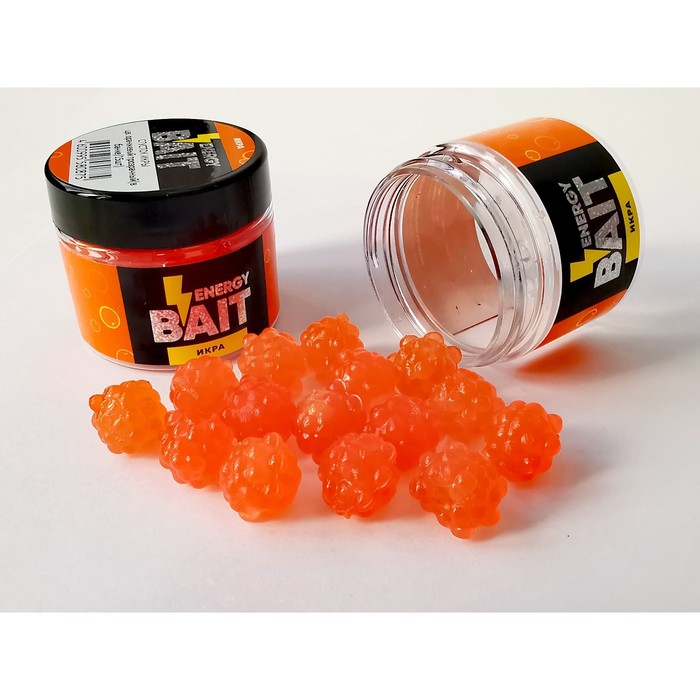 

Искусственная насадка ENERGY BAIT «Сгусток икры», 15 шт, цвет оранжевый/прозрачный