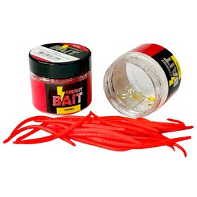 Искусственная насадка ENERGY BAIT «Червь», L, 76 мм, 30 шт, цвет красный