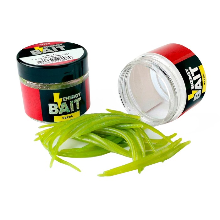 

Искусственная насадка ENERGY BAIT «Червь», L, 76 мм, 30 шт, цвет оливковый