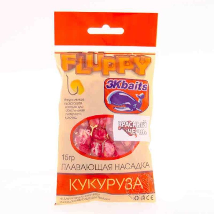 

Кукуруза воздушная FLUPPY «Красный червь», 15 г