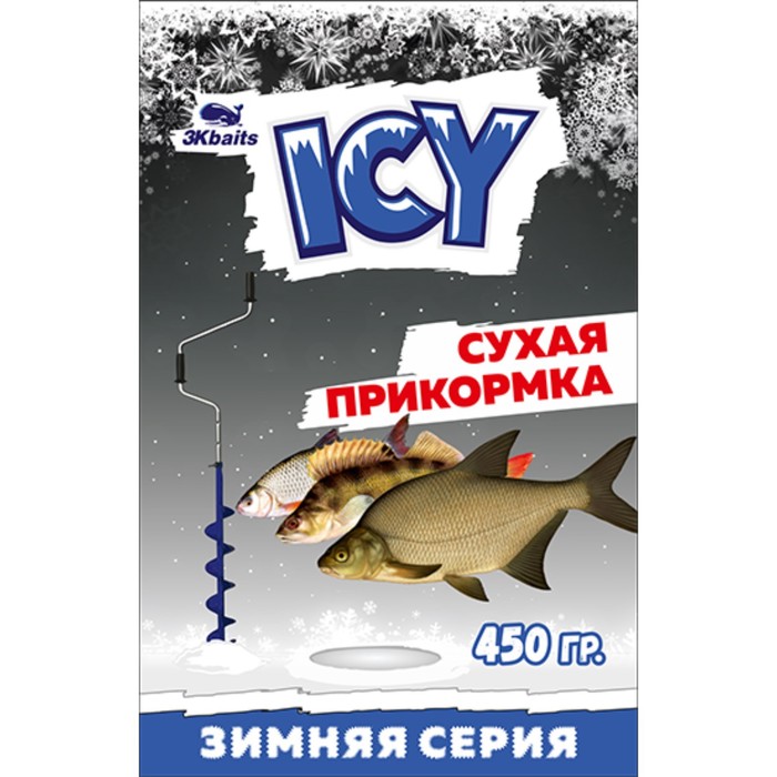 фото Прикормка зимняя icy «окунь» сухая, пакет, 450 г