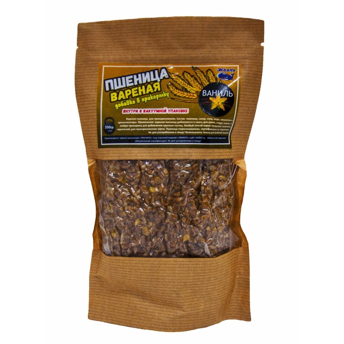 Пшеница вареная «Ваниль», в вакуумной упаковке, 350 г кукуруза вареная шоколад в вакуумной упаковке 700 г