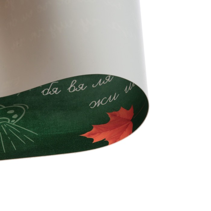 Накладка на стол пластиковая А4 (336 x 250 мм), Calligrata "Алфавит. Письмо", 500 мкм, обучающая 5511890