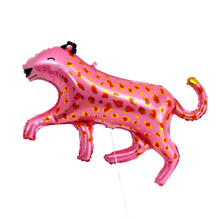 Шар фольгированный 24 «Гепард», розовый шар фольгированный 24 гепард розовый