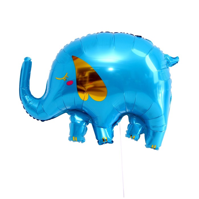 Шар фольгированный 24 «Слон», голубой