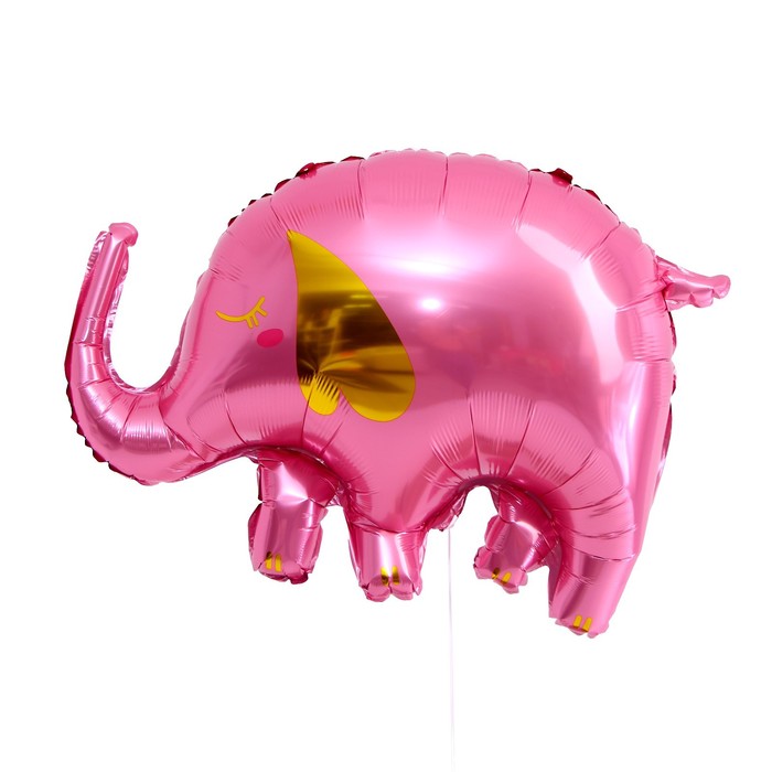 цена Шар фольгированный 24 «Слон», розовый