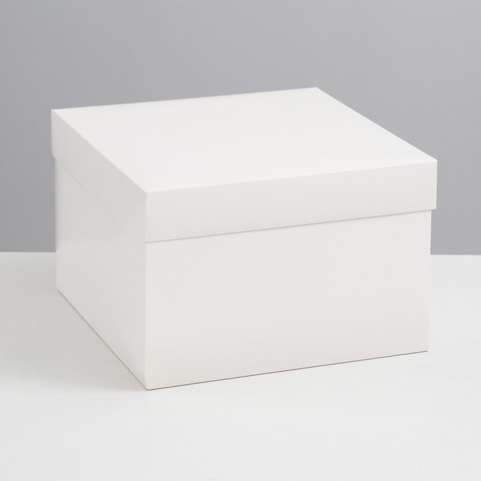 Коробка складная, крышка-дно, белая, 30 х 30 х 20 см коробка складная крышка дно крафт 30 х 30 х 20 см