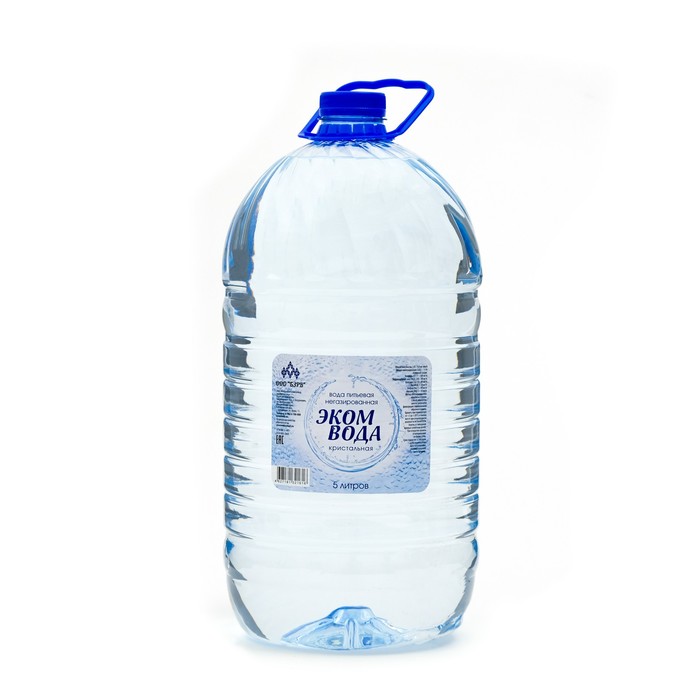 Вода питьевая "ЭКОМВОДА", "Кристальная", негазированная, 5,0 л