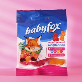 

Жевательный мармелад "Babyfox" c витаминами ассорти вкусов , 30 г