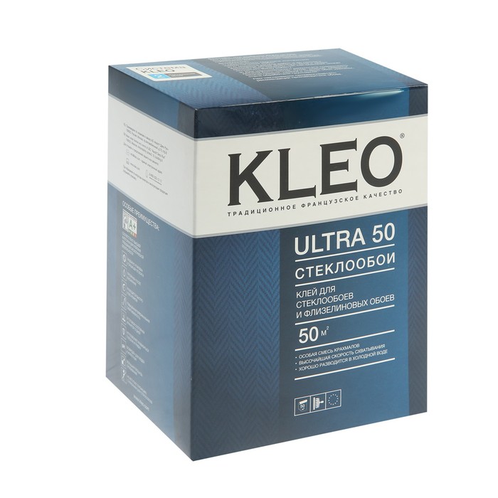 Клей обойный CLEO ULTRA 50, для стеклообоев, 500 г kleo ultra готовый обойный клей для стеклообоев ведро 10 л 50 м2