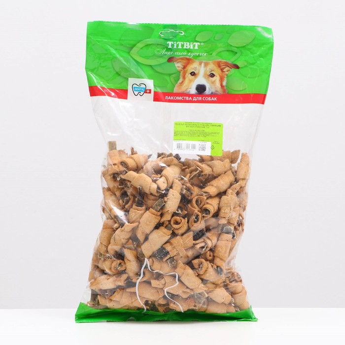 Лакомство TitBit Печенье Круассаны для собак, с рубцом говяжьим, 1 кг