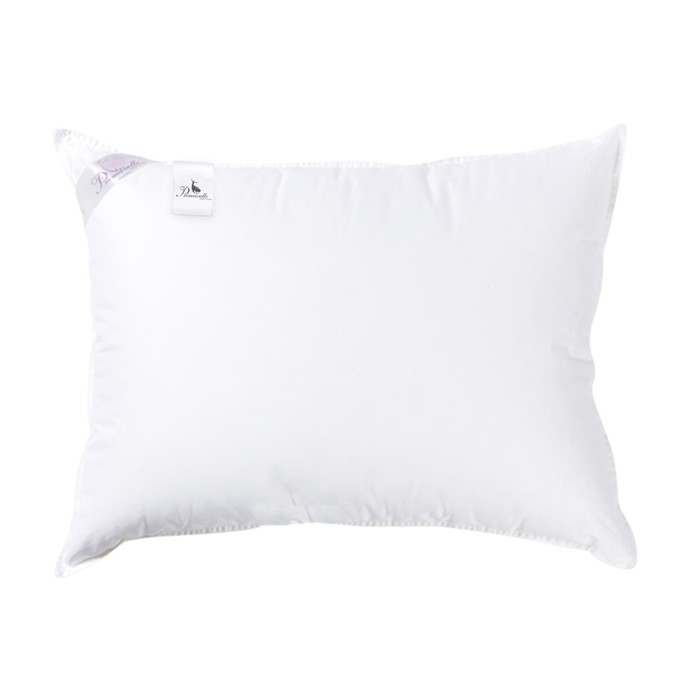 Двухкамерная пуховая подушка Perla, размер 68x68 см, цвет белый подушка relax размер 68x68 см цвет белый