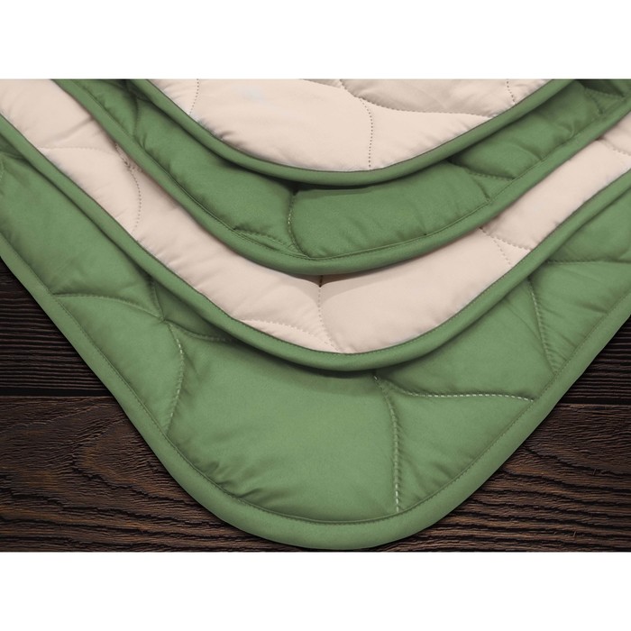 Одеяло-покрывало 2Way, размер 180x215 см, цвет олива/персик