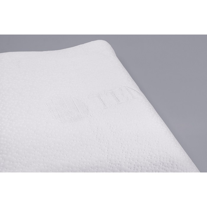 Ортопедическая подушка в Memory Foam в Fito-чехле Tencel, размер 50x30x10/7 см, цвет белый