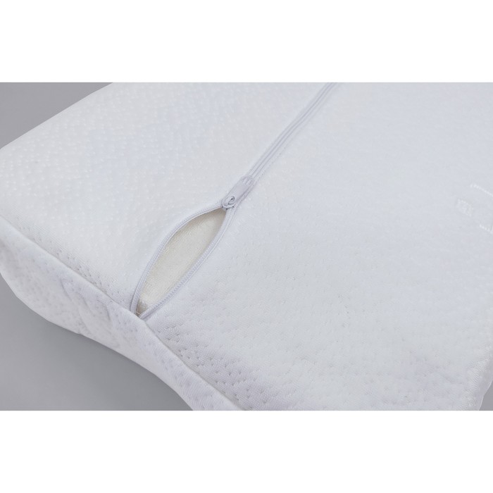 фото Ортопедическая подушка в memory foam в fito-чехле tencel, размер 50x30x10/7 см, цвет белый primavelle
