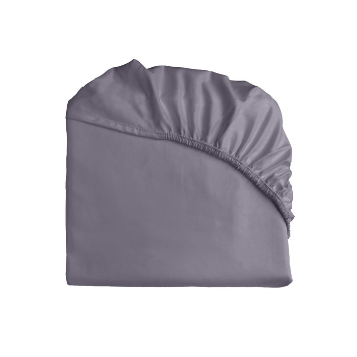 фото Простыня на резинке satin luxe, размер 140x200x25 см, цвет драгоценный аметист primavelle