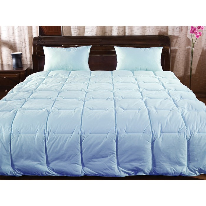 Пуховое одеяло Tiziana, размер 140x205 см, цвет голубой пуховое одеяло ornella размер 140x205 см цвет белый