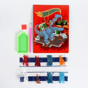 

Алмазная мозаика, частичное заполнение, «Hot Wheels», 20 × 15 см