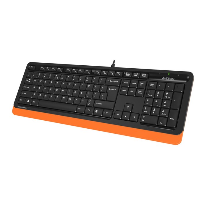 Клавиатура A4Tech Fstyler FK10, проводная, мембранная, USB, чёрная клавиатура a4tech bloody b150n игровая проводная мембранная usb чёрная