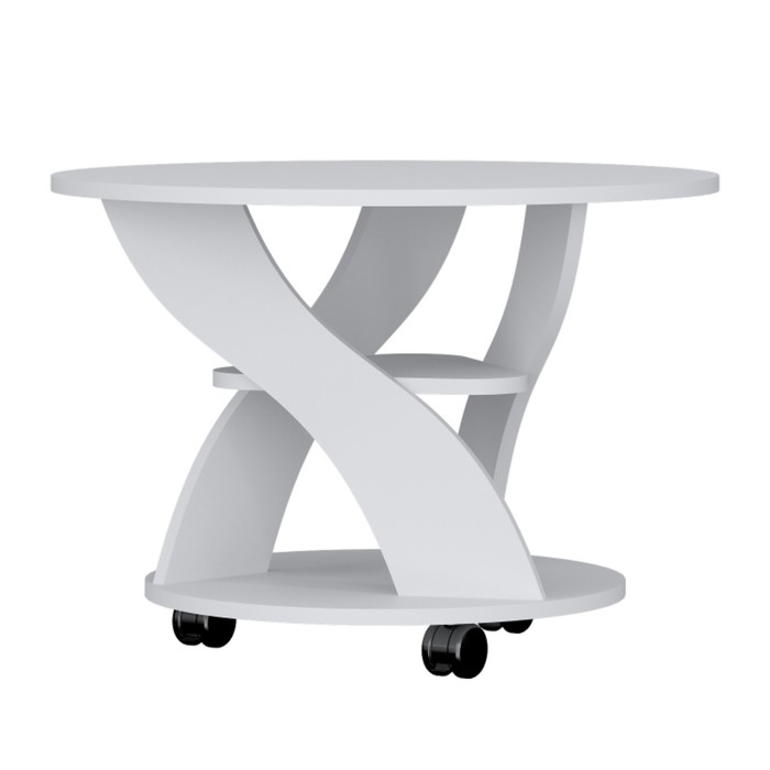 Стол журнальный, 700×700×495 мм, цвет белый стол журнальный квинс 700 × 730 × 480 мм цвет белый
