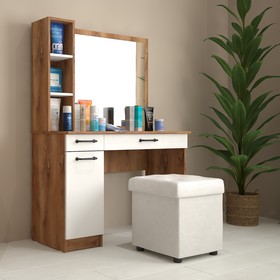 Стол туалетный с зеркалом «Сеул», 1100 × 450 × 1504 мм, цвет дуб кельтик / белый