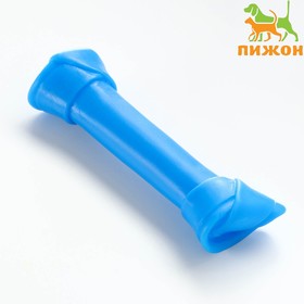 Игрушка пищащая 'Кость-лакомство' для собак, 13 см, синяя Ош