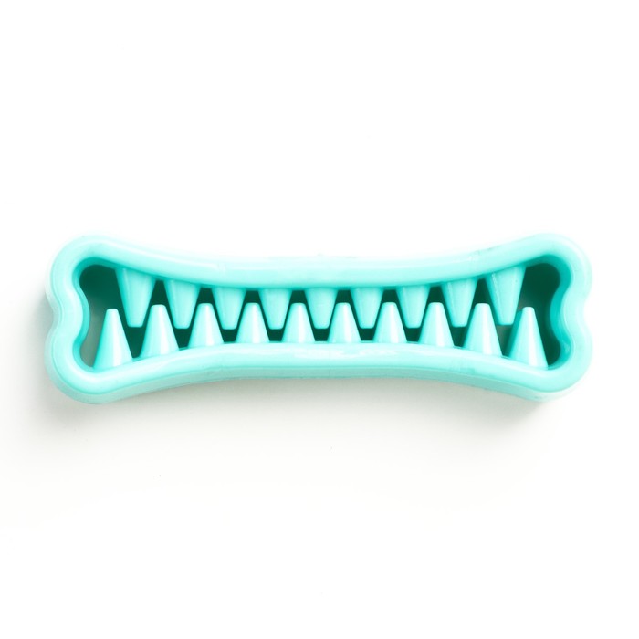 Игрушка-зубочистка для собак Пижон Premium "Зубастик", 12 х 3,8 см, мятная