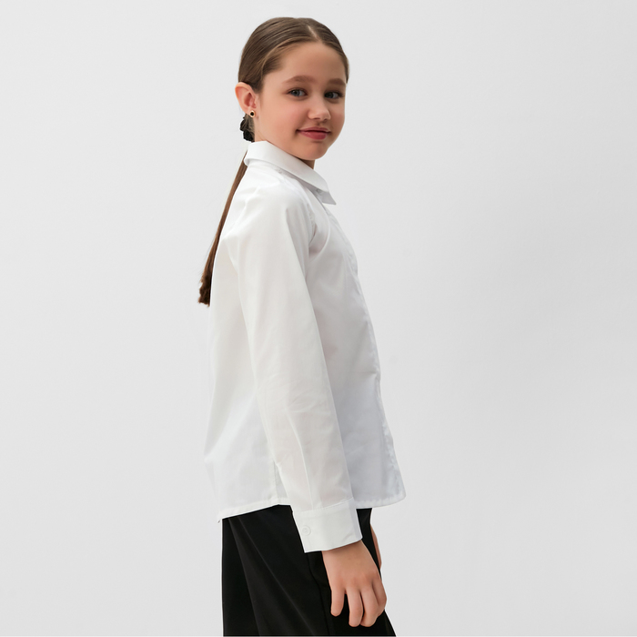 Блузка для девочки MINAKU, цвет белый, рост 128 см