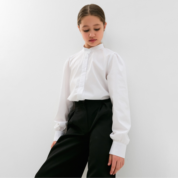 Блузка для девочки MINAKU, цвет белый, рост 146 см