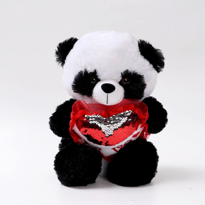 Мягкая игрушка «Панда с сердцем», 30 см мягкая игрушка панда круглая 30 см