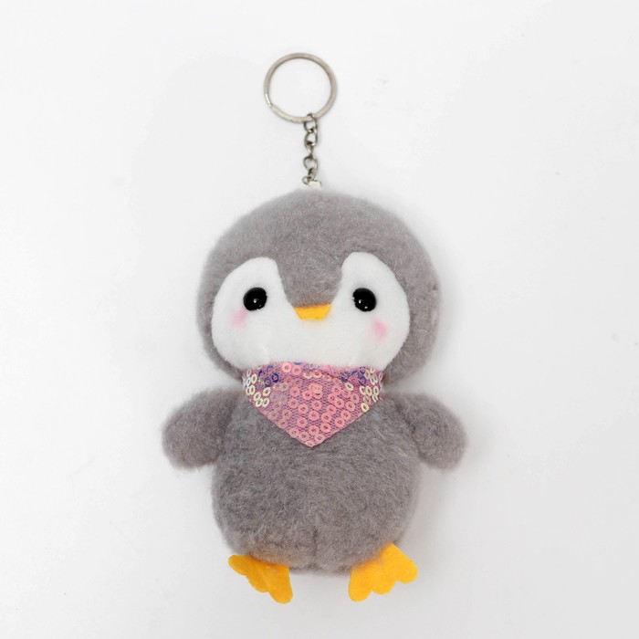 Мягкая игрушка «Пингвин», на брелоке, цвета МИКС мягкая игрушка сова на брелоке цвета микс