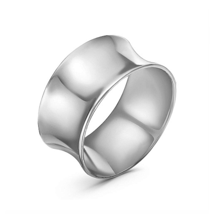 

Кольцо "Минимал" изгиб, посеребрение с оксидированием, 19 размер