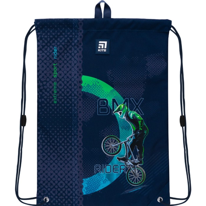 

Мешок для обуви Kite, 460 x 330 мм, "BMX", синий