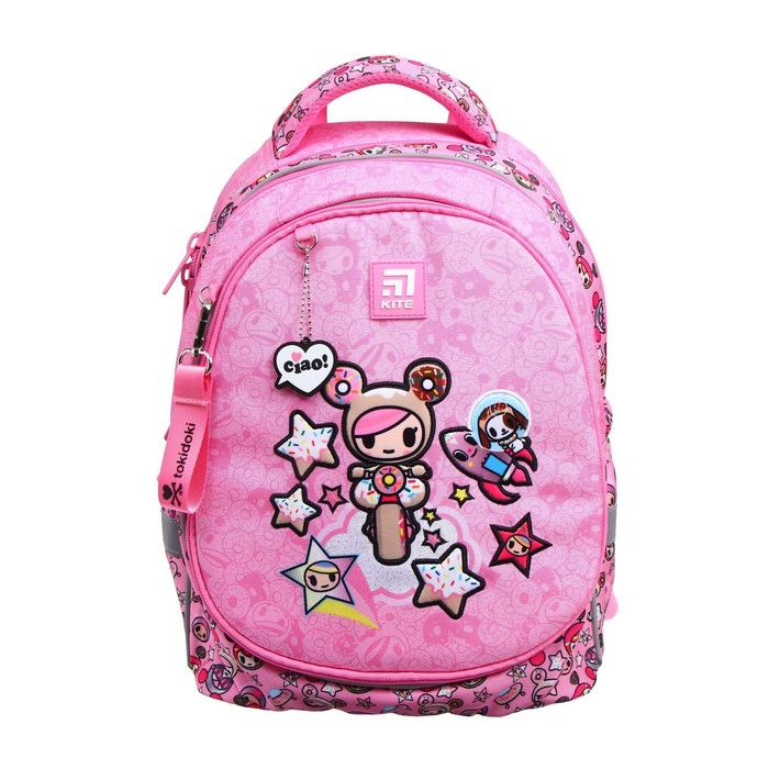 

Рюкзак школьный Tokidoki, 38 х 28 х 16 см, эргономичная спинка, розовый