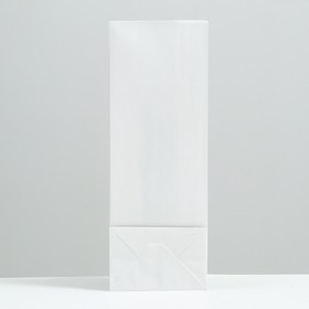 

Пакет бумажный фасовочный, белый, прямоугольное дно 12 х 8 х 33 см 70 г/м2, набор 20 шт