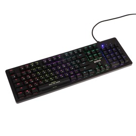 Клавиатура MARVO KG916, игровая, проводная, механическая,104 клавиши, USB, подсветка, черная Ош