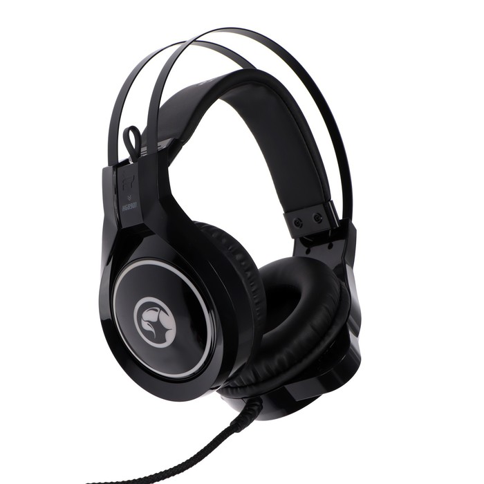 

Наушники MARVO HG8901, игровые, микрофон, USB+3.5 мм, 2.1м, подсветка, чёрные