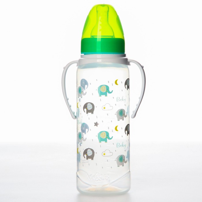 Бутылочка для кормления "Baby" 250 мл цилиндр, с ручками