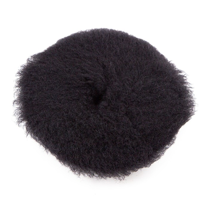 Полировальный круг Shine Systems Black Wool, черный мех, 125 мм