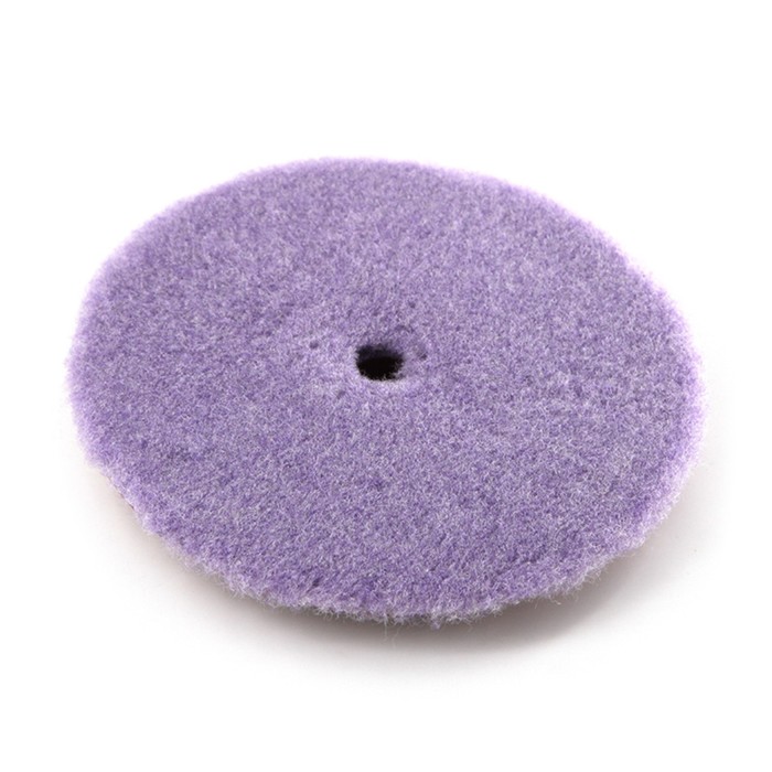 фото Полировальный круг shine systems lila wool pad, лиловый мех, 155 мм