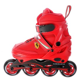 

Роликовые коньки FERRARI р. 34-37, колеса PU, ABEC 7, цвет красный, уценка