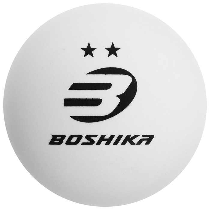Мяч для настольного тенниса BOSHIKA Advanced 2**, диаметр 40+ мм, цвет белый