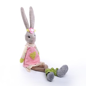 

Мягкая игрушка «Зайка», цвет серый