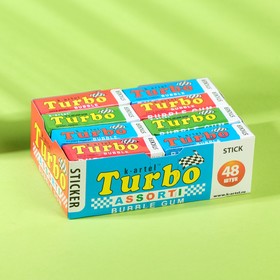 

Набор Жевательная резинка Turbo ассорти вкусов с наклейкой, 672 г