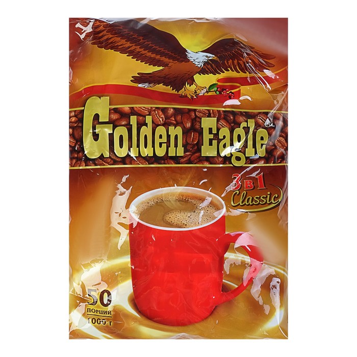 Набор Растворимый кофейный напиток 3 в 1 «Golden Eagle Classic», 1000 г