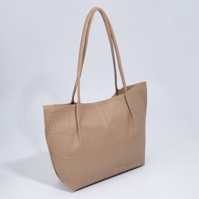 

Сумка-шопер на магните, цвет бежевый