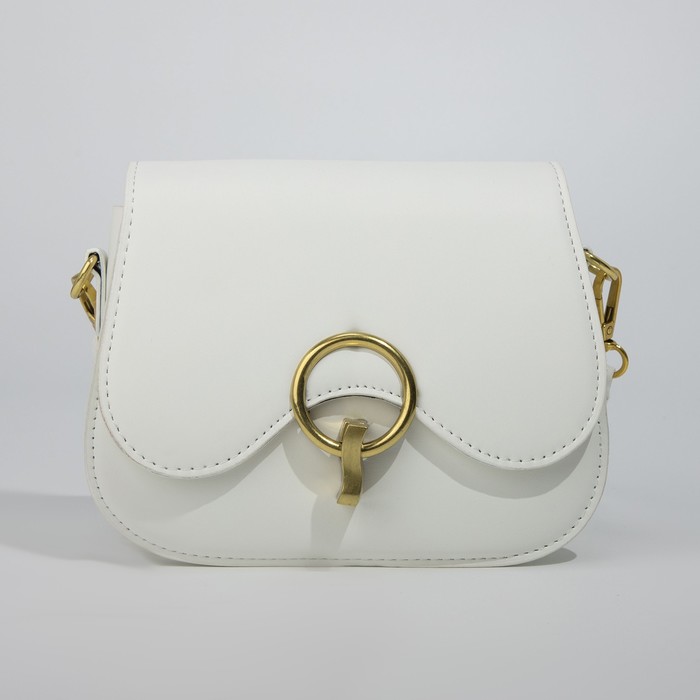 

Сумка-мессенджер на молнии, цвет белый