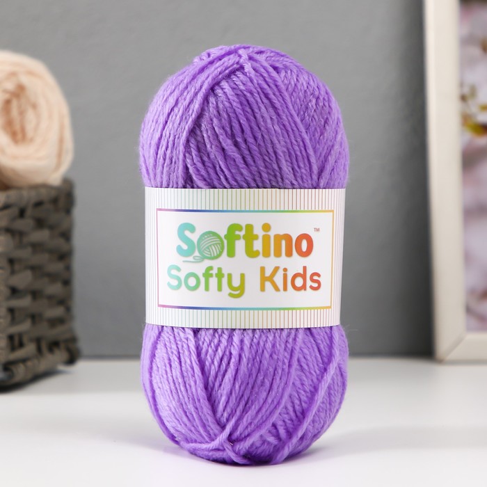 Пряжа 100% акрил Softy Kids 90м ±5м 50 гр цвет 52 орхидея пряжа 100% акрил softy kids 90м ±5м 50 гр цвет 66 чернила