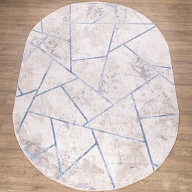 

Ковер овальный Kalahari, размер 80x150 см (W1518_CREAM / BLUE)